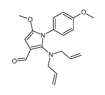 2-(diallylamino)-5-methoxy-1-(4-methoxyphenyl)-1H-3-pyrrolecarbaldehyde结构式