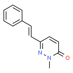 2-METHYL-6-STYRYL-3(2H)-PYRIDAZINONE结构式