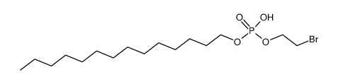 tetradecyl 2-bromoethyl phosphate结构式