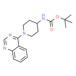 tert-Butyl N-[1-(quinazolin-4-yl)piperidin-4-yl]carbamate structure