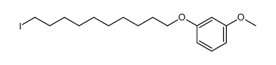 1-(10-iodo-decyloxy)-3-methoxy-benzene结构式