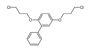 2,5-bis(3-chloropropoxy)-1,1'-biphenyl结构式