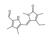 (Z)-4-Ethyl-1,3-dimethyl-5-(3,4-dimethyl-5-formyl-2-pyrrolyl-methylen)-3-pyrrolin-2-on Structure