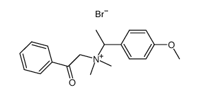 (R,S)-NN-dimethyl-N-phenacyl-1-p-methoxyphenylethylammonium bromide Structure