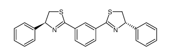 Thiazole, 2,2'-(1,3-phenylene)bis[4,5-dihydro-4-phenyl-, (4S,4'S) Structure