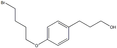 4-(4-bromobutoxy)Benzenepropanol结构式