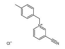 3-cyano-1-(4-methylbenzyl)pyridin-1-ium chloride Structure