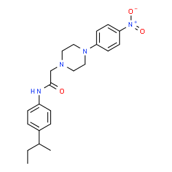 N-[4-(SEC-BUTYL)PHENYL]-2-[4-(4-NITROPHENYL)PIPERAZINO]ACETAMIDE picture