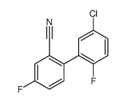 [1,1'-Biphenyl]-2-carbonitrile, 5'-chloro-2',4-difluoro Structure