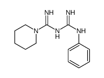 N'-(N'-phenylcarbamimidoyl)piperidine-1-carboximidamide Structure