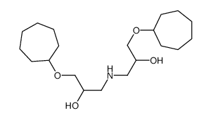 1-cycloheptyloxy-3-[(3-cycloheptyloxy-2-hydroxypropyl)amino]propan-2-ol Structure