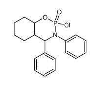 2-Chloro-3,4-diphenyl-5,6-tetramethylenetetrahydro-1,3,2-oxazaphosphorin-2-oxide结构式