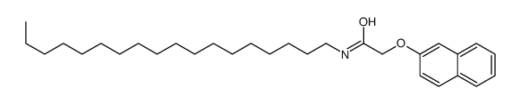 2-naphthalen-2-yloxy-N-octadecylacetamide结构式