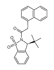 1-(3-(S)-tert-butyl-1,1-dioxo-1,3-dihydro-1λ6-benzo[d]isothiazol-2-yl)-2-(naphthalen-1-yl)ethanone Structure