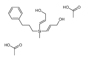 acetic acid,3-[3-hydroxyprop-1-enyl-methyl-(3-phenylpropyl)silyl]prop-2-en-1-ol Structure