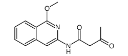 N-(1-methoxyisoquinolin-3-yl)-3-oxobutanamide结构式