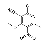 6-CHLORO-5-CYANO-4-METHOXY-2-METHYL-3-NITROPYRIDINE structure