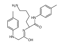 (2S)-6-amino-2-[[2-(4-methylanilino)acetyl]amino]-N-(4-methylphenyl)hexanamide结构式