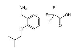 [2-(2-methylpropoxy)phenyl]methanamine,2,2,2-trifluoroacetic acid Structure