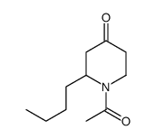 1-acetyl-2-butylpiperidin-4-one Structure