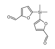 5-[(5-formylfuran-2-yl)-dimethylsilyl]furan-2-carbaldehyde Structure