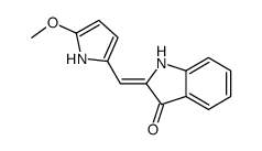 (2E)-2-[(5-methoxy-1H-pyrrol-2-yl)methylidene]-1H-indol-3-one Structure