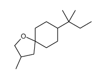 8-(1,1-dimethylpropyl)-3-methyl-1-oxaspiro[4.5]decane结构式