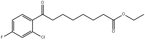 Ethyl 8-(2-chloro-4-fluorophenyl)-8-oxooctanoate Structure