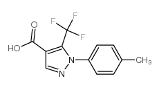 1-(4-甲基苯基)-5-(三氟甲基)-1H-吡唑-4-羧酸结构式