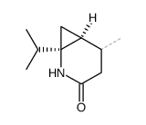 (1R,5Ξ)-1-isopropyl-5-methyl-2-aza-norcaran-3-one结构式