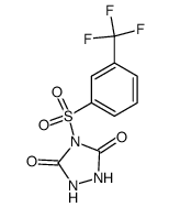 4-(3-trifluoromethyl-benzenesulfonyl)-[1,2,4]triazolidine-3,5-dione Structure