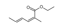 (2Z,4E)-2-methyl-2,4-hexadienoic acid ethyl ester结构式