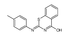 2-(4-methylanilino)-1,3-benzothiazin-4-one结构式