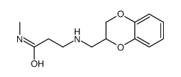 3-(2,3-dihydro-1,4-benzodioxin-3-ylmethylamino)-N-methylpropanamide结构式