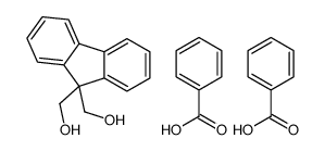 benzoic acid,[9-(hydroxymethyl)fluoren-9-yl]methanol结构式