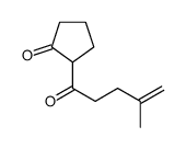 2-(4-methylpent-4-enoyl)cyclopentan-1-one结构式