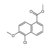 methyl 5-chloro-6-methoxynaphthalene-1-carboxylate结构式