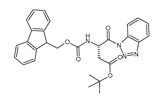 N-Fmoc-L-Asp(OtBu)-Bt Structure