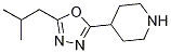 4-(5-Isobutyl-[1,3,4]oxadiazol-2-yl)-piperidine structure