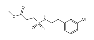 methyl 3-(N-(3-chlorophenethyl)sulfamoyl)propanoate Structure