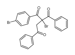 2-benzoyl-2-bromo-1-(4-bromo-phenyl)-4-phenyl-butane-1,4-dione结构式