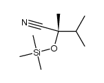 (S)-2,3-dimethyl-2-(trimethylsilyloxy)butanenitrile Structure