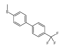 1-methylsulfanyl-4-[4-(trifluoromethyl)phenyl]benzene结构式