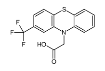 2-(2-(三氟甲基)-10H-苯噻嗪-10-基)乙酸结构式