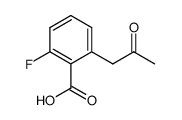 2-fluoro-6-(2-oxo-propyl)-benzoic acid结构式