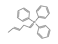 (E)-pent-3-en-1-ylidenetriphenylphosphorane结构式