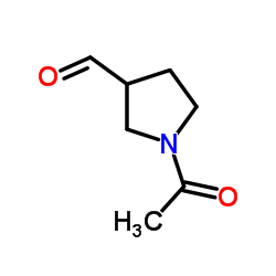 (+)-1-ACETYL-3-PYRROLIDINECARBOXALDEHYDE Structure