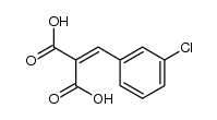 (3-chloro-benzylidene)-malonic acid Structure