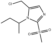 1-(丁-2-基)-5-(氯甲基)-2-甲磺酰基-1H-咪唑结构式