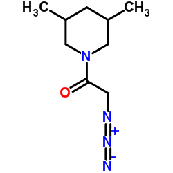 2-Azido-1-(3,5-dimethyl-1-piperidinyl)ethanone结构式